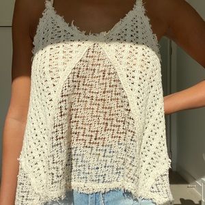 Free People Crochet top
